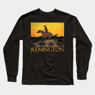 Against the Sunset (1906) by Frederic Remington Long Sleeve T-Shirt